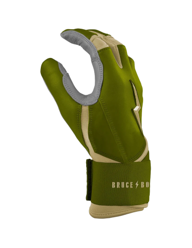 BRUCE BOLT Patriot Series Long Cuff Batting Gloves - Standard Issue - M