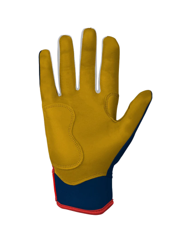BRUCE BOLT Patriot Series Short Cuff Batting Gloves - Fourth of July USA - L