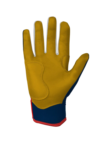 BRUCE BOLT Patriot Series Short Cuff Batting Gloves - Fourth of July USA - L