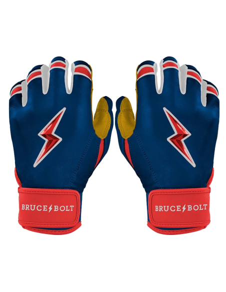 Rękawice do pałkowania BRUCE BOLT Patriot Series z krótkim mankietem - Fourth of July USA - L