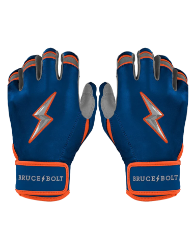 BRUCE BOLT Brandon Nimmo Signature Series slaghandsker med kort manchet - Blå - L