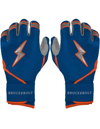 BRUCE BOLT Brandon Nimmo Signature Series Long Cuff Batting Gloves - Albastru - XL