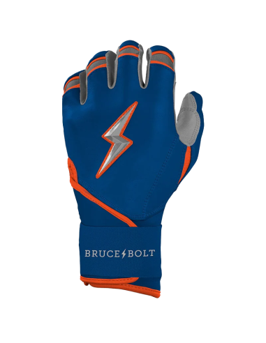 BRUCE BOLT Brandon Nimmo Signature Series slaghandsker med lang manchet - Blå - XL