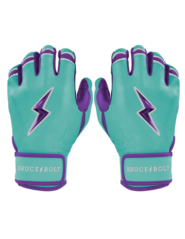 BRUCE BOLT Luvas de batedor de punho curto da série Ketel Marte Signature - Azul-petróleo - XL