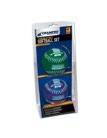 Komplet otežanih loptica za trening softballa (255g, 283g)