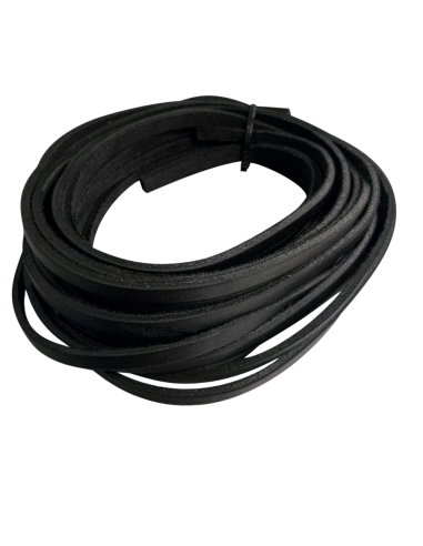 Cordones para guantes de béisbol/softbol negro B230 (1/4" x 72")