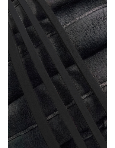 Cordones para guantes de béisbol/softbol negro B230 (1/4" x 72")