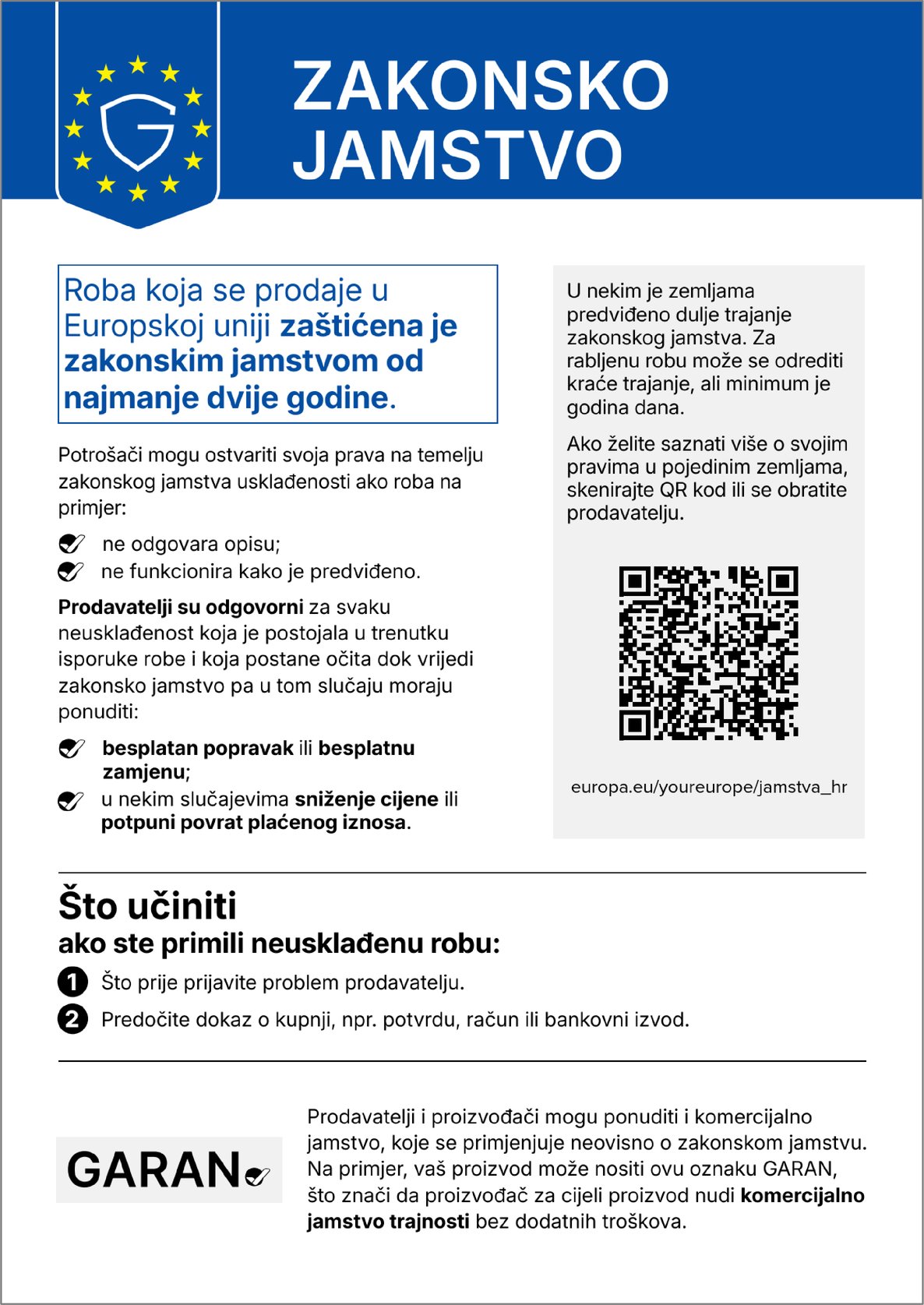 Zakonsko jamstvo za robu