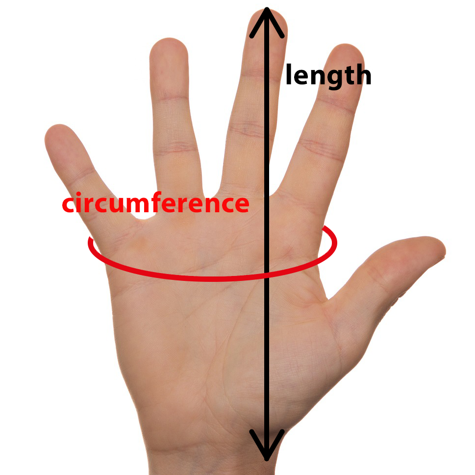 measuring your catching hand